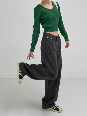 286 Rivet Cotton Wide Pants